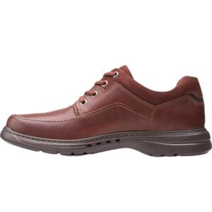 Clarks Mens size 10 Un Brawley Lace Mahogany Leather.